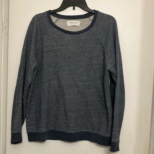 Everlane crewneck long sleeve sweatshirt heather blue/grey women’s Medium (m)